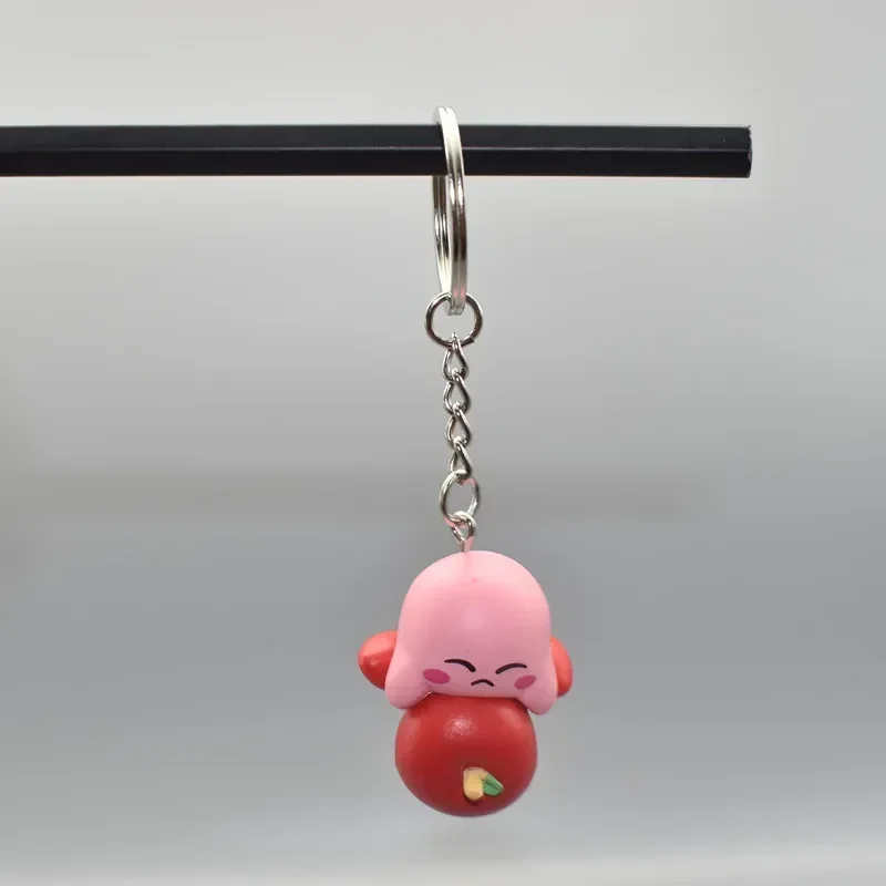 Porte-clés pendentif de jeux d'anime pour enfants, figurine d'action, mini poupées, jouets de dessin animé, Kirby Waddle, Dee Doo, rose, Kawaii, cadeau d'anniversaire