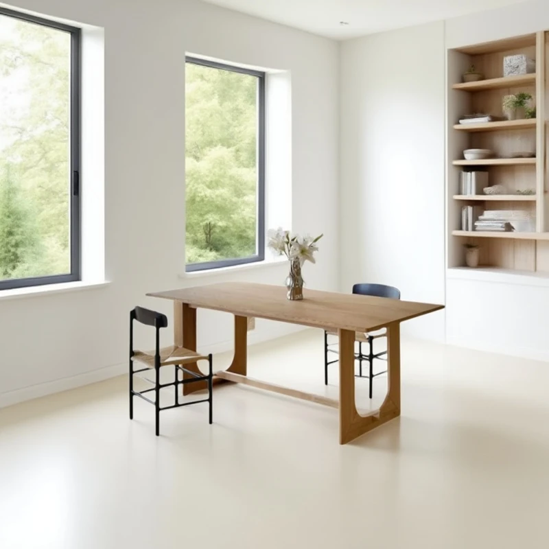 Обеденный стол с дизайном красоты, современный скандинавский центр, роскошный обеденный стол для хранения еды, уличный салон, деревянная мебель Muebles, балконная мебель
