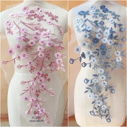 Accessories Dark Blue and Pink Evening Gown Decoration Materials DIY Stage Costumes RS24542