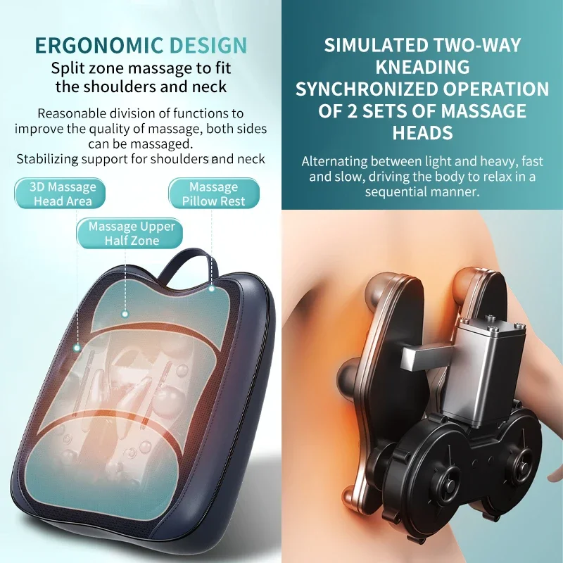 حار بيع مقعد التدليك مصنع شياتسو الرقبة الظهر مدلك الجسم الاهتزاز تدليك وسادة مع التدفئة