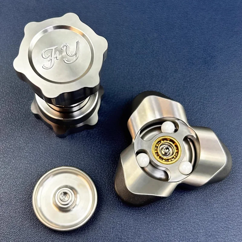 ファッションステンレス鋼 EDC フィジェットトイ 大人用 ストレス解消＆リラックス フィジェットスピナー ADHD 手回しおもちゃ