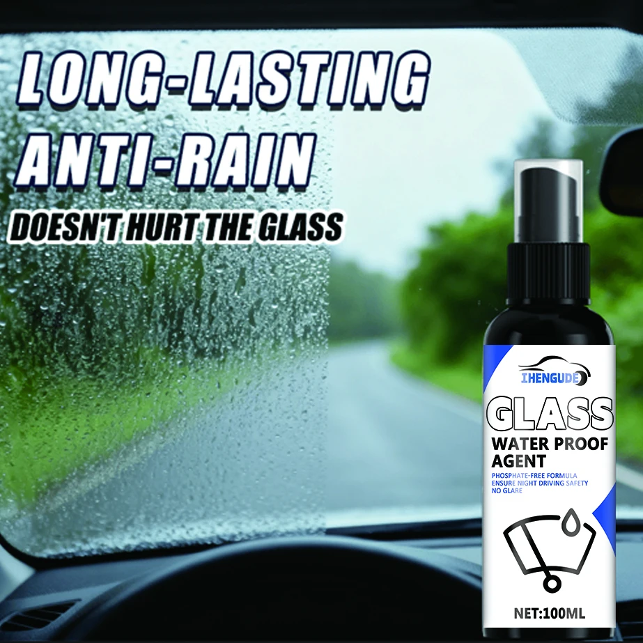 Waterproof Spray, Rain-Repellent Coating, Hydrophobic Anti-Rain Liquid for Car Glass, Anti-Fouling and Anti-Radiation Hazards
