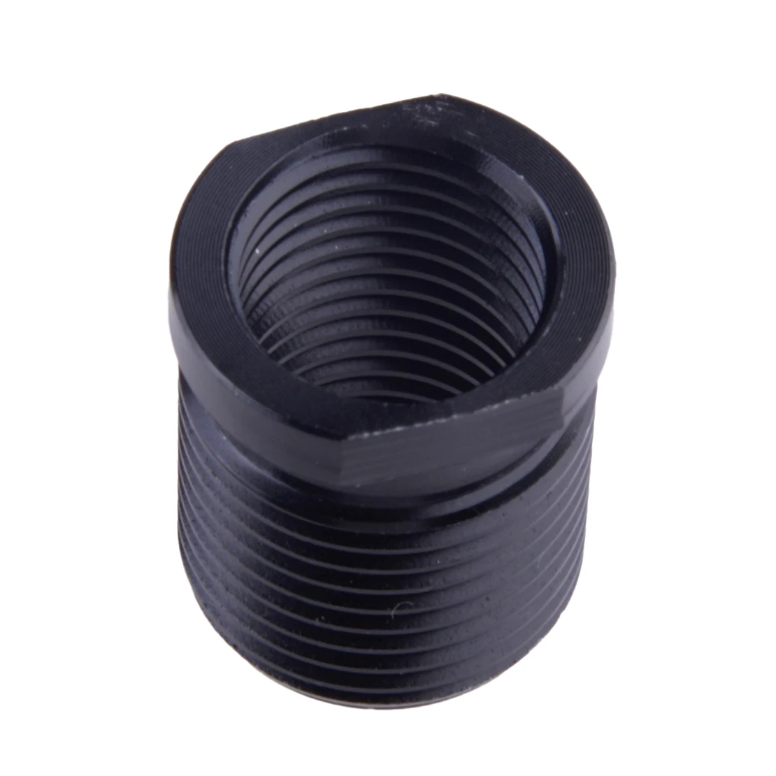 Black Car Gear Shift Knob Thread Adapter Nut Insert Connector M14x1.5 Aluminum Alloy