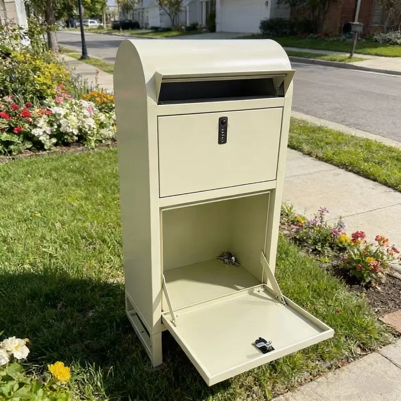 Lockable letter custom rust-proof residential storage box