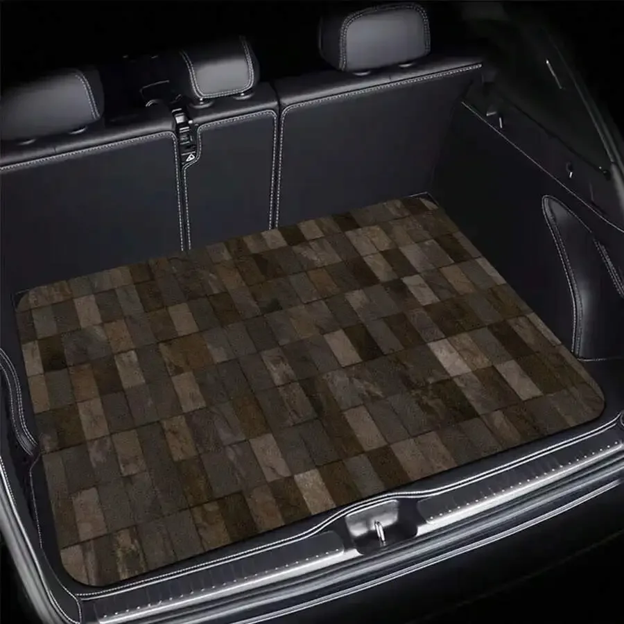 1pc Car Decorative Printed Trunk Mat, A Must-Have Item For Travel, Universal For Various Car Models, An Essential Interior