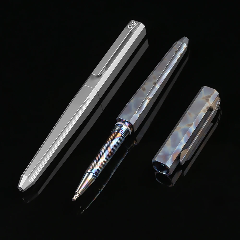 

Titanium Drill Rod Tactical Pen Broken Window Camping Hunting Survival Practical EDC MULTI Utility Write Pens Tools