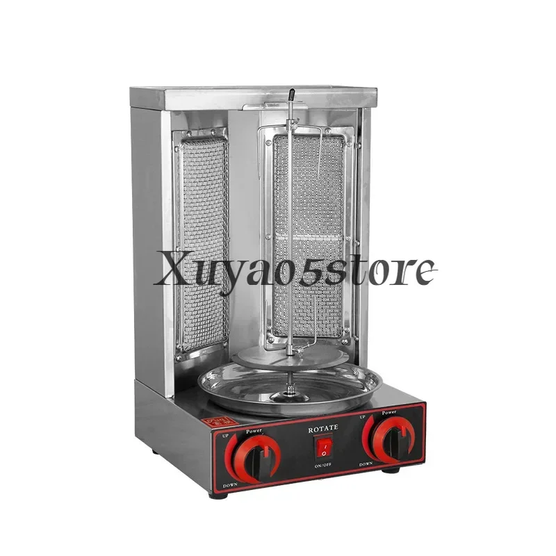 Gas BBQ Grill, Automatic Rotating Chicken Roaster, Turkish Kebab Machine, Small Brazilian Barbecue Machine