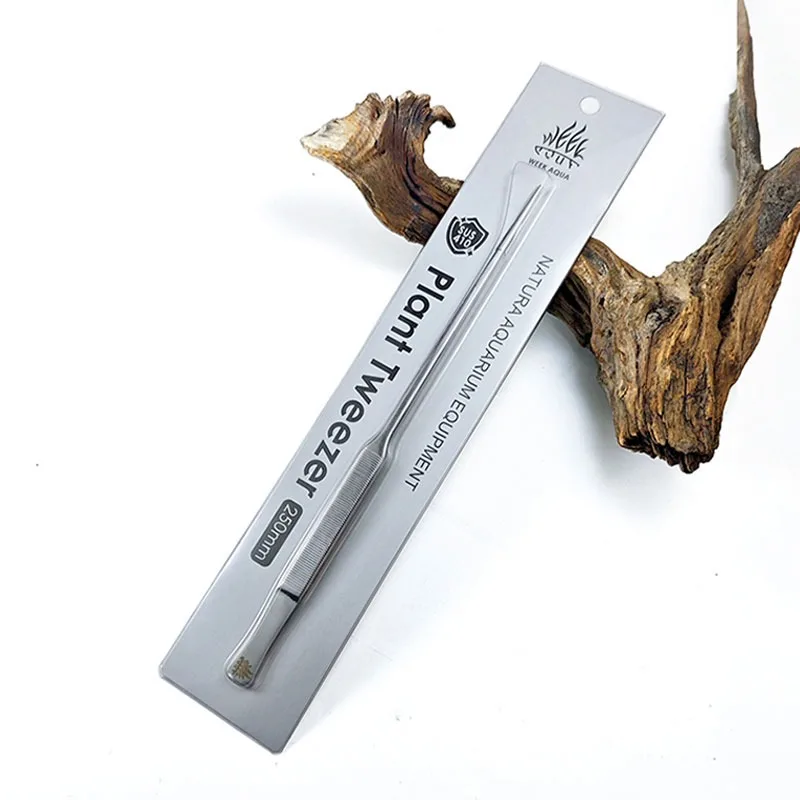 Week Aqua Stainless Steel Aquarium Plant Tweezers 250mm Aquascaping Tool for Freshwater Saltwater Tank Maintenance
