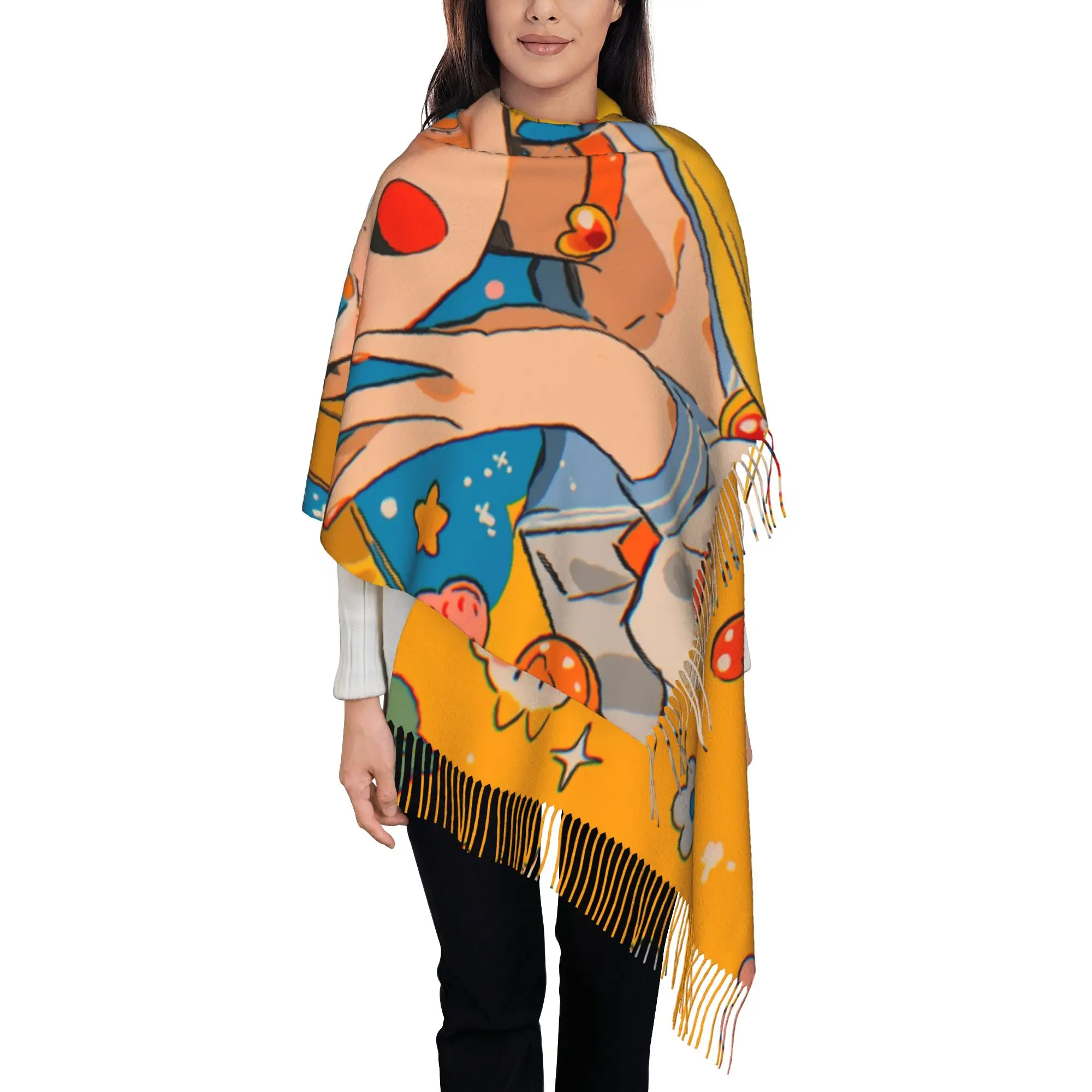 Sailor MoonTassel Scarf S-Sailor Moon Autumn Casual Windproof Gift Scarf