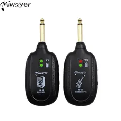 Miwayer HB-30 Guitar Wireless Audio System Built in 4 Channels Wireless Guitar Transmitter Receiver for Electric Guitar Bass