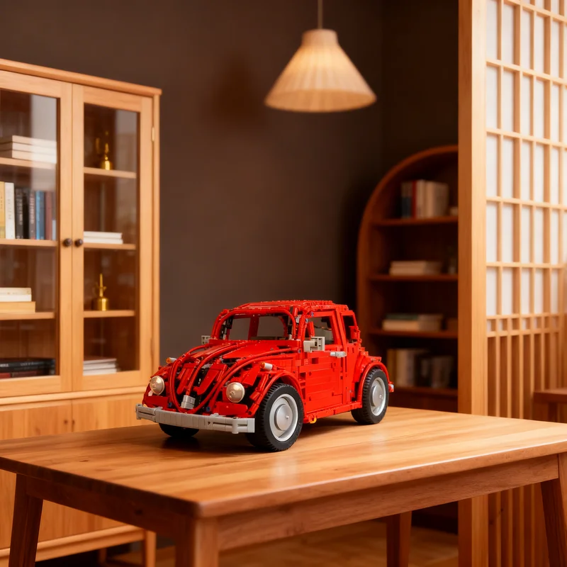 

3351 деталь MOC Техническая модель Volkswagen Beetle Type 1, конструктор, подарок, креативный коллекционный декор, премиум-класс для взрослых