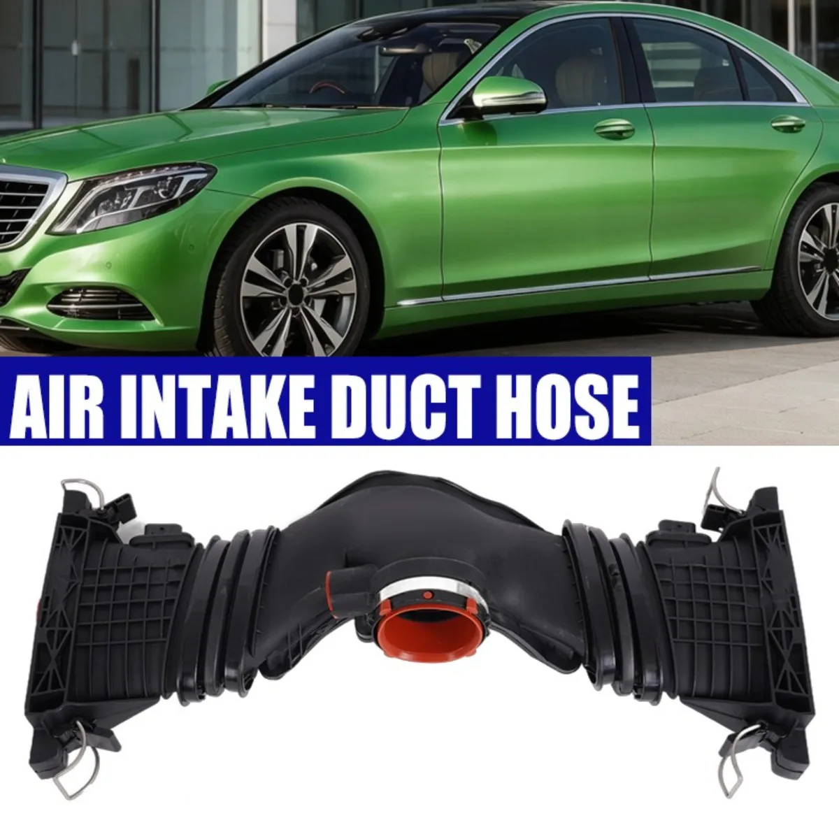 A6420902242 Brand New Black Air Intake Pipe Mass Air Flow Sensor 5Pins Direct Replacement Parts For Mercedes C/E/M/R-Class