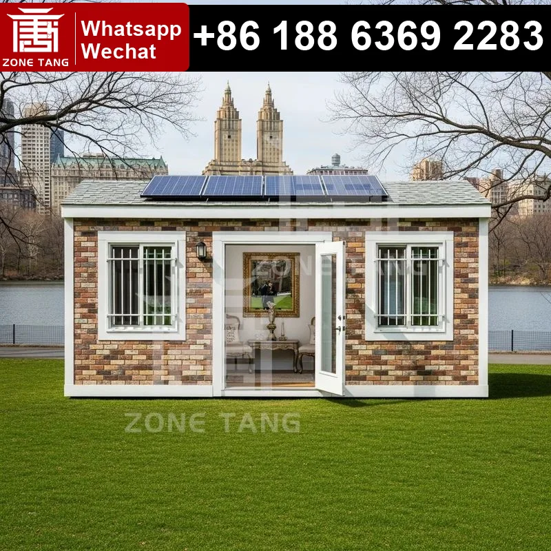 

Luxury Prefab Container System Meeting Room Economic Earthquake Resistant Flat Pack House Garden House Prefab Cabins Durability