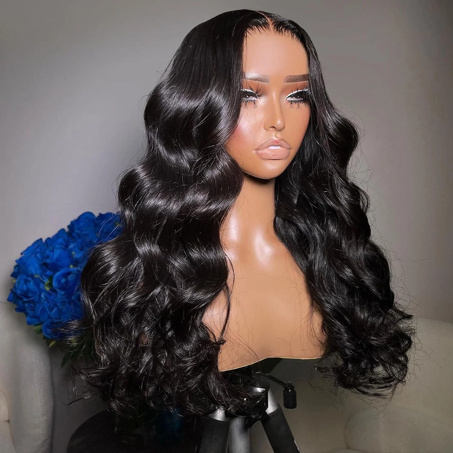 250 Density 30 Inch Body Wave 13x6 HD Transparent Lace Frontal Wig For Black Women Natural Color 13x4 Pre Plucked Wet And Wavy Lace Front Wig 100% Human Hair Wigs