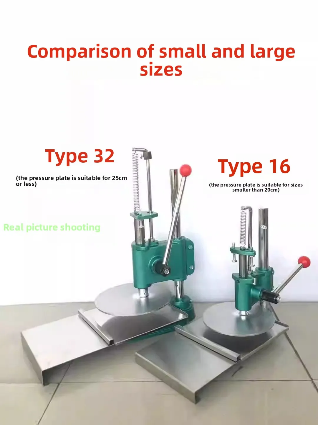 Manual Dough Press - Flatbread Maker for Scallion Pancakes & Meat Pies with Adjustable Thickness
