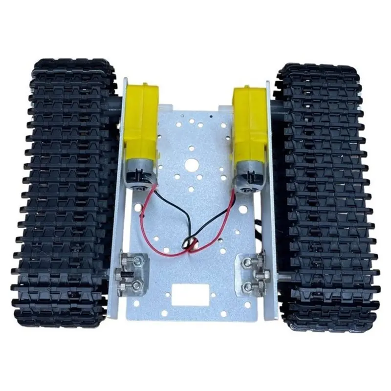 BEDW-Alloy Robotic DIY Car Chassis RC Tank Chassis With TT Motor Set 3-9V Crawler Smart Motor Building Block