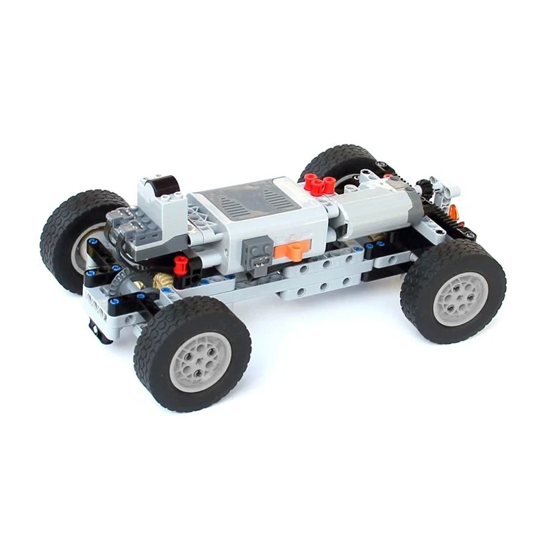 Technical 4WD Four-Wheel Drive Cars Electric Remote Car Model Engine Motor MOC Differential Gear Hight-Tech Building Block Toys