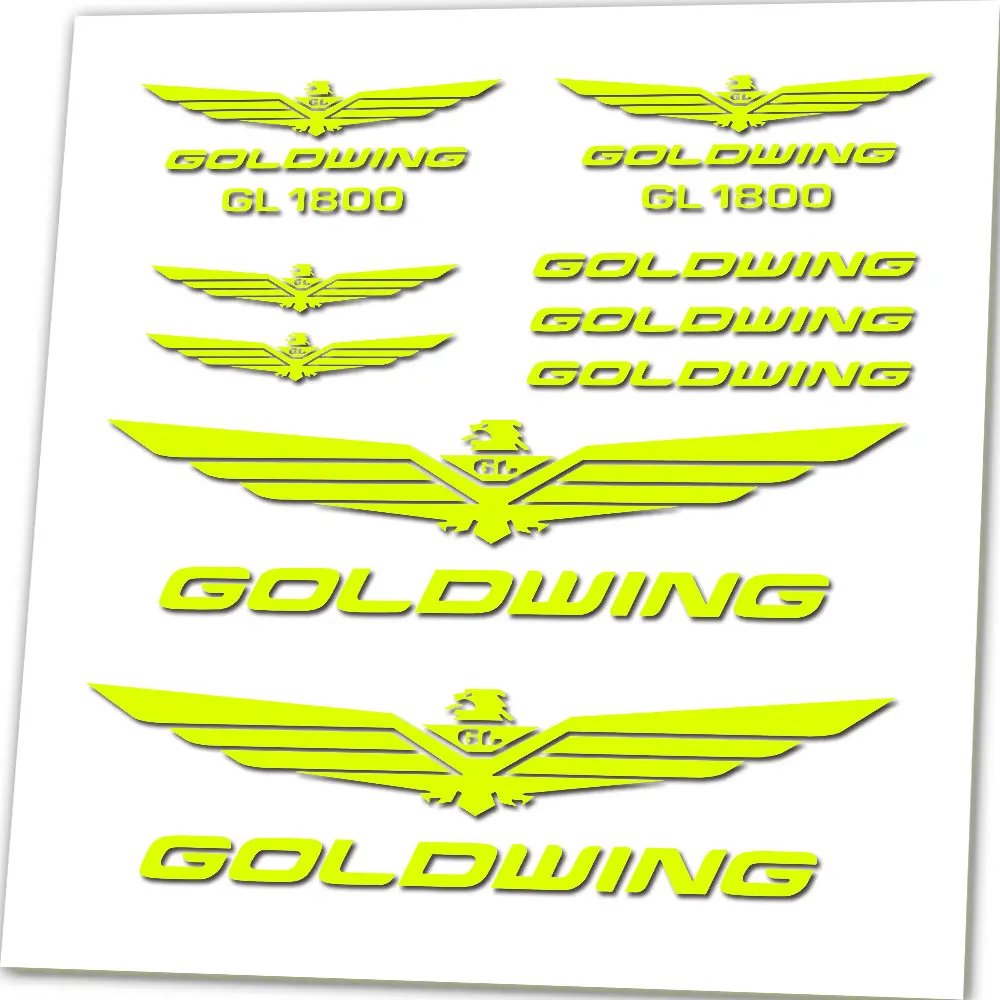 For Honda Goldwing Vinyl Sticker Decal Set replacement GL 1800 Motorbike gold wing