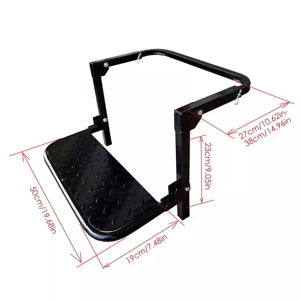 Universal Tire Step Vehicle Car Portable Folding Stairs Tyre Mount Steps Ladder Heavy Duty for Camper Truck Accessory