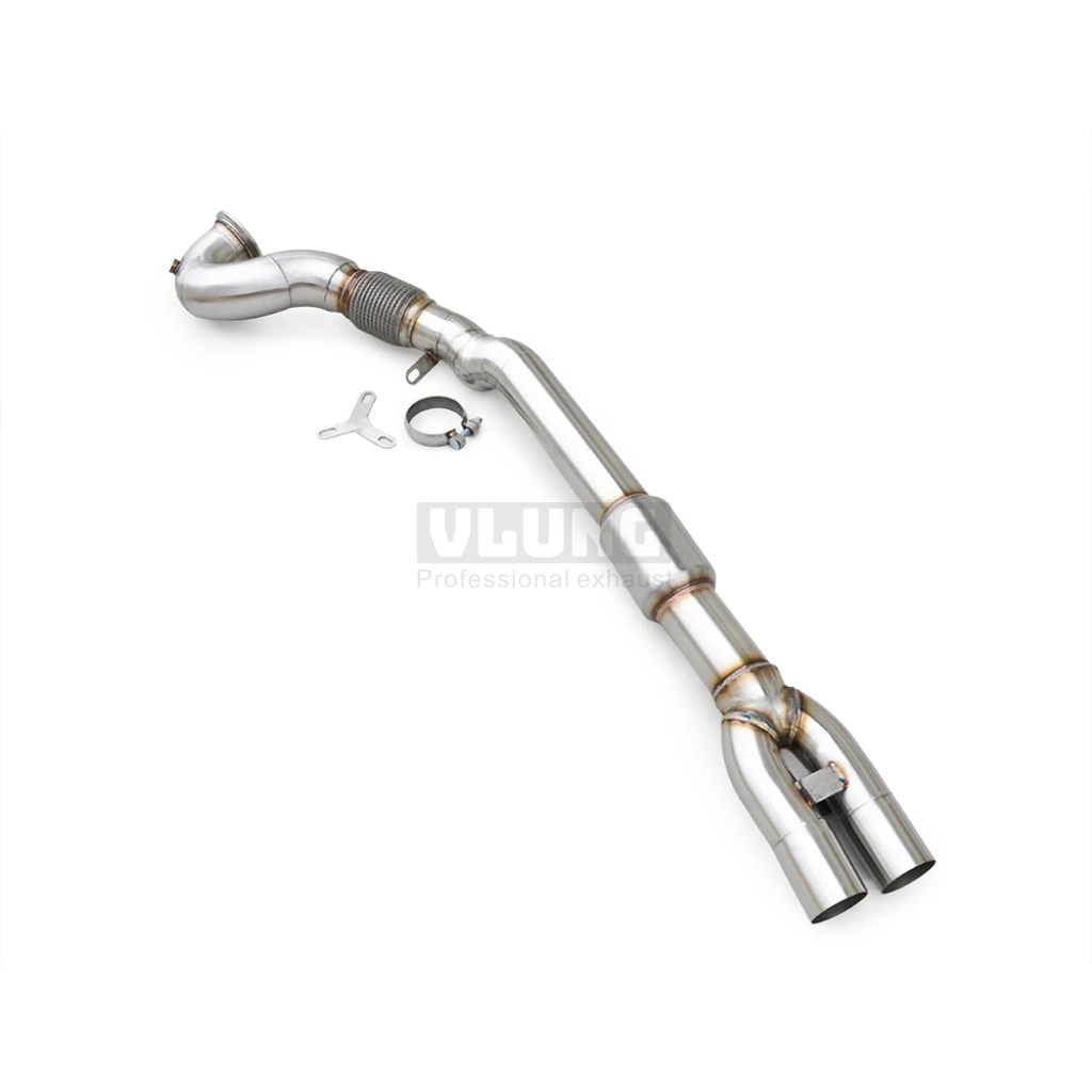 

Exhaust Downpipe With Front Pipe Insulated For Audi TTRS RSQ3 2.5T 2016-2026 Performance Exhaust Upgrade