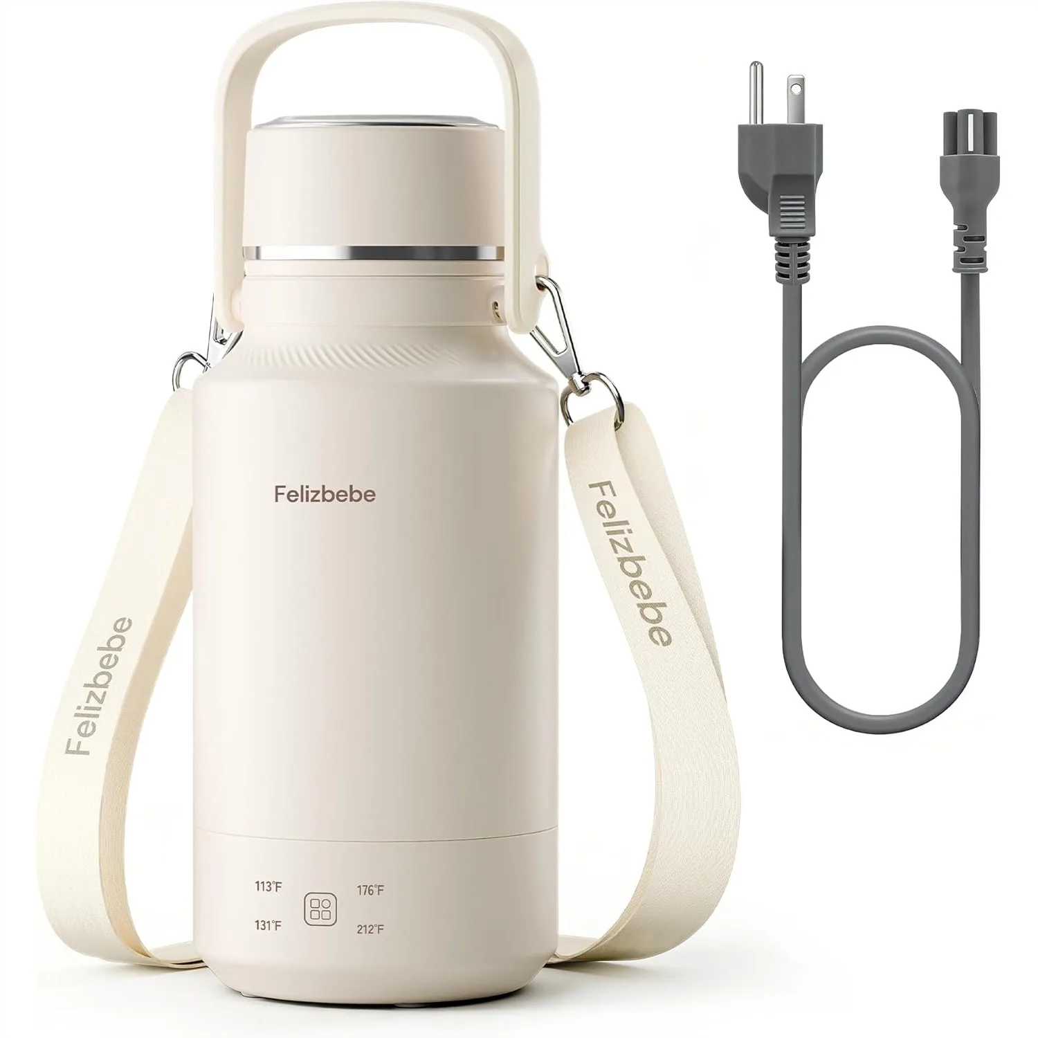 

Portable Electric Kettle 1000mL, 304 Stainless Steel Travel Kettle with 4 Temp Settings, 600W Fast Boiling, Auto Shut-Off & Keep