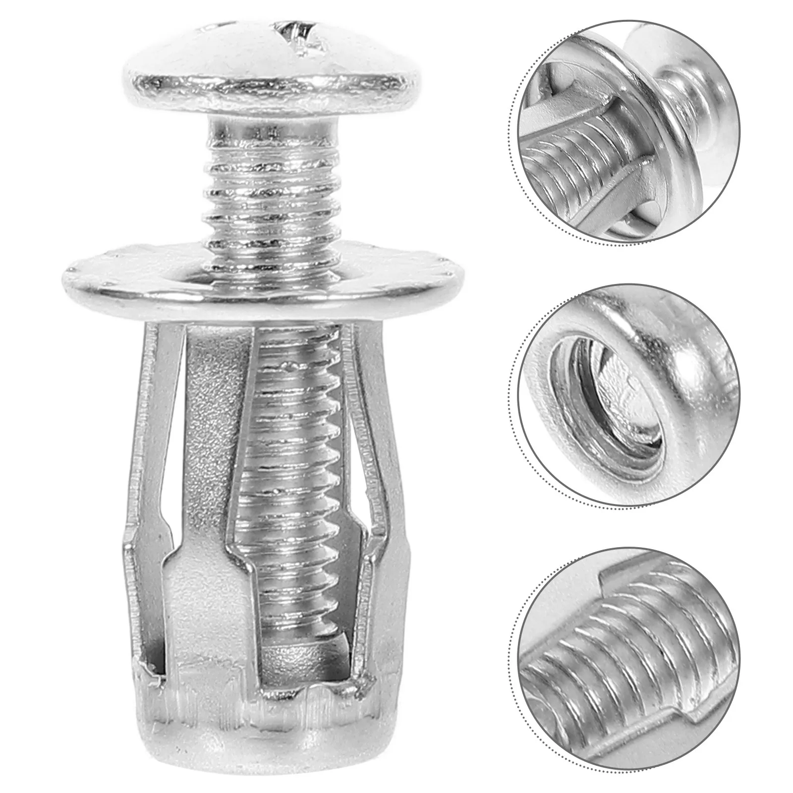 20Pcs Hollow Door Expansion Screws Stainless Steel Petal Nut Anchors Lightweight Secure Fasteners for Hollow Core Wood Doors