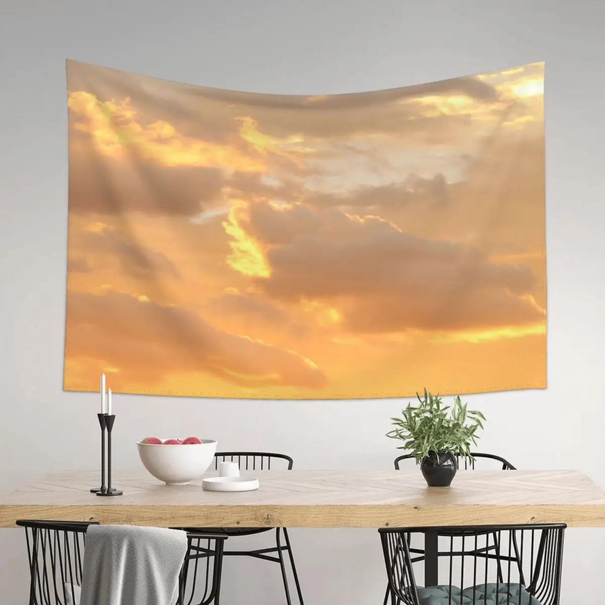 

Golden Clouds Tapestry Tapete For The Wall Room Decorator Cute Room Things Bedroom Decoration Tapestry