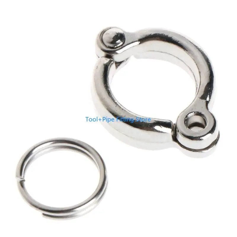 F92B Bird Leg Rings Metal Foot Clip Fly Training Accessories for Conure Parakeets