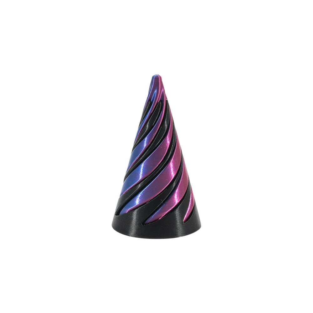 Creativ 3D Printed Spiral Cone Toy Impossible Pyramid Passthrough Sculpture Pass Through Pyramid Toy Mini Vortex Thread Illusion