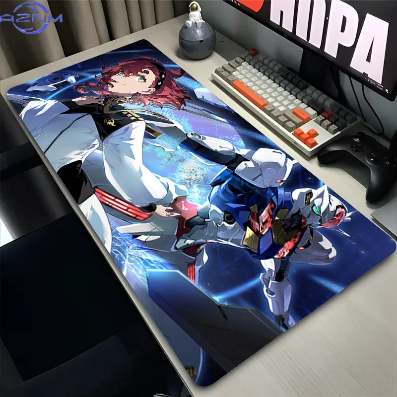 Premium Mecha Print Mouse Pad Mechanical Warrior G-gundam A-aerial Computer Accessories Speed Keyboard Desk Mat Gaming Mousepad