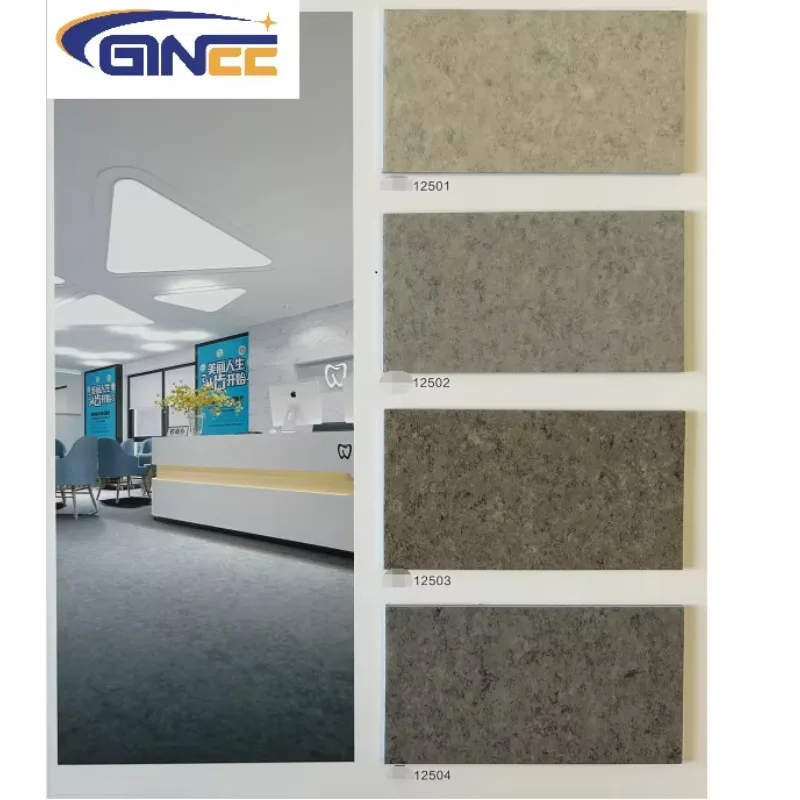 Customize  Medical Hospital Stripe Pattern Self Adhesive PVC Floor Tiles Waterproof Peel Stick Black Flooring