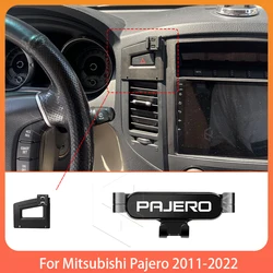 Phone Holde Car For Mitsubishi Pajero 2011-2022 Mobile Support Special Fixed Bracket GPS Base Mount Stand Interior Accessories