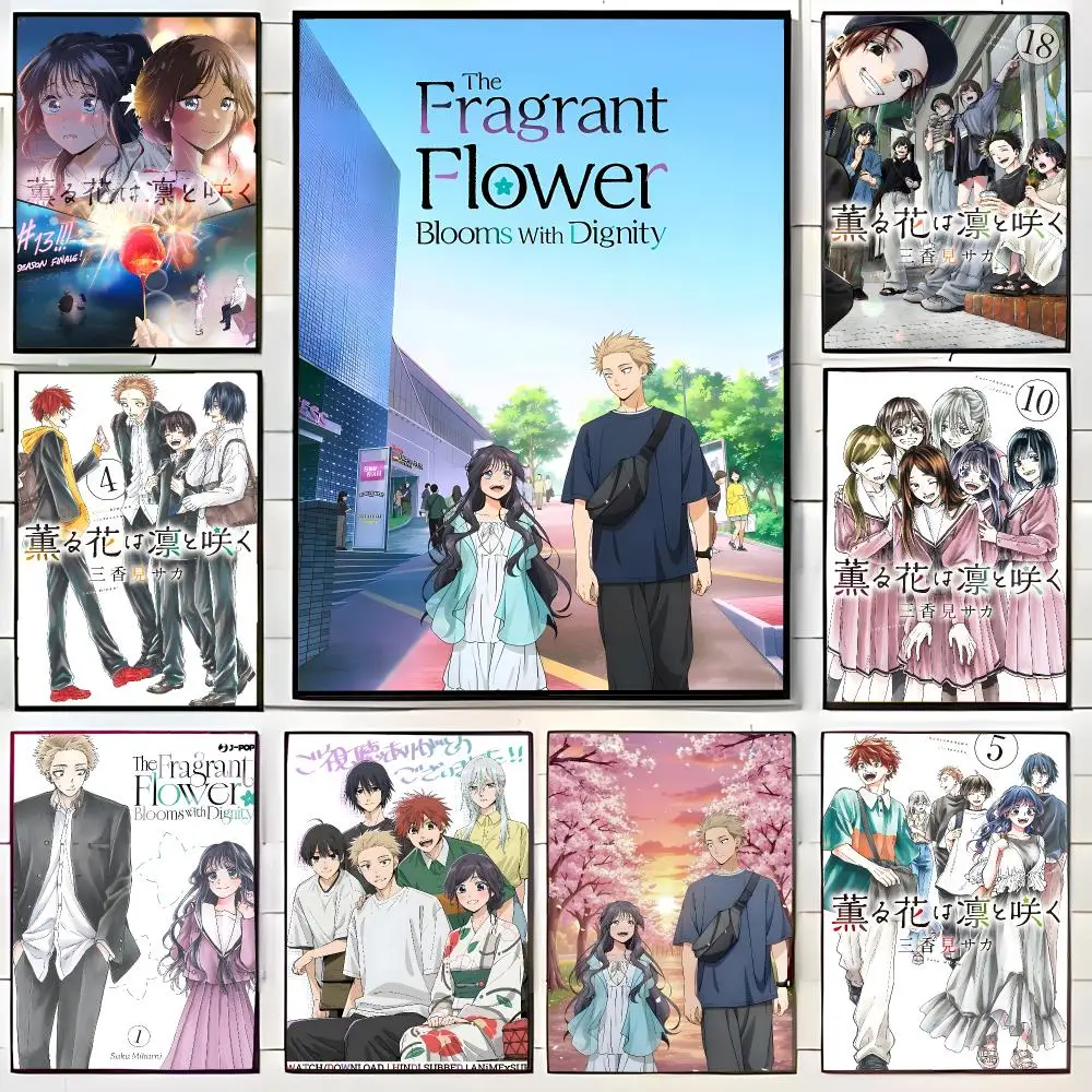 Gentle Romance Manga T-The Fragrant Flower Blooms With Dignity Poster Wall Art Print Decorative Mural Home Decor Gift Unframed