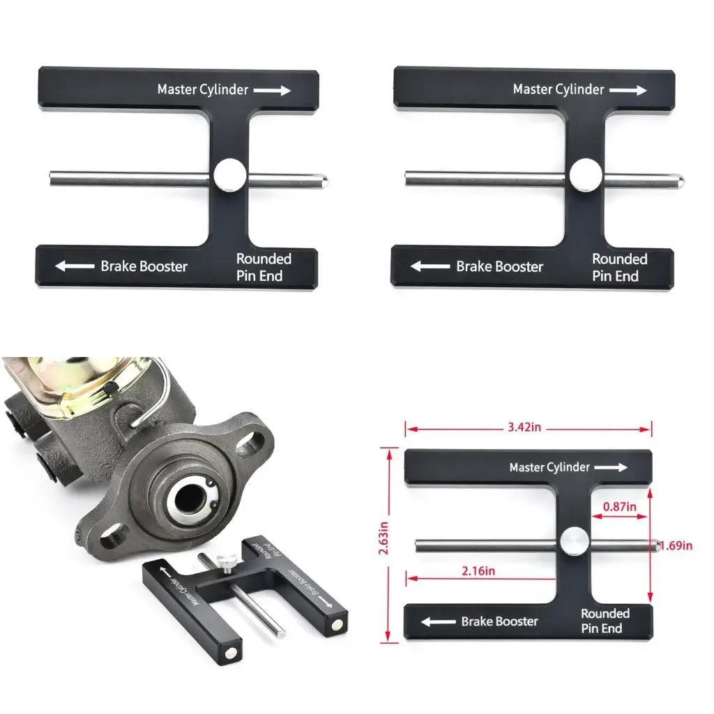 

02DE PowerBrake Pushrod Pin Adjustment Gauges Tool with Adjustable Pin Auto