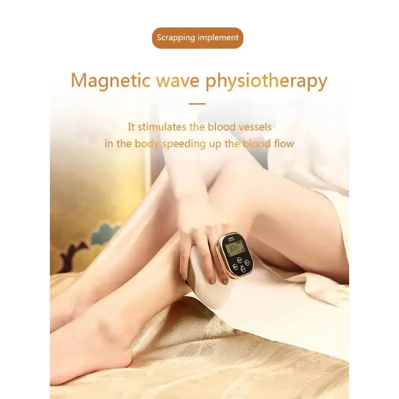 Mini Portable Rechargeable Therapy Smart Electric Cupping Heating Vibration Massage Gua Sha  Massager Machine