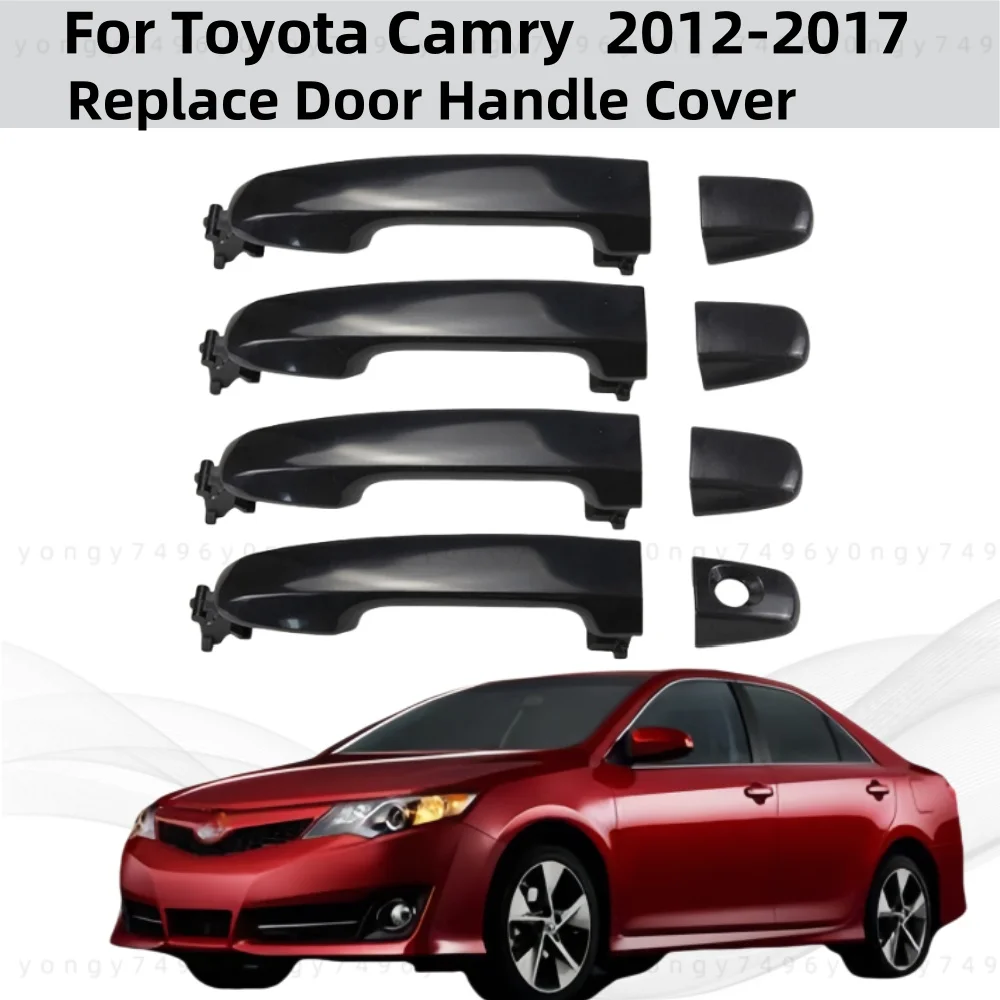 

ABS plastic Black Car Accessories Replace Door Handle Cover For Toyota Camry 2012 2013 2014 2015 2016 2017 Decoration