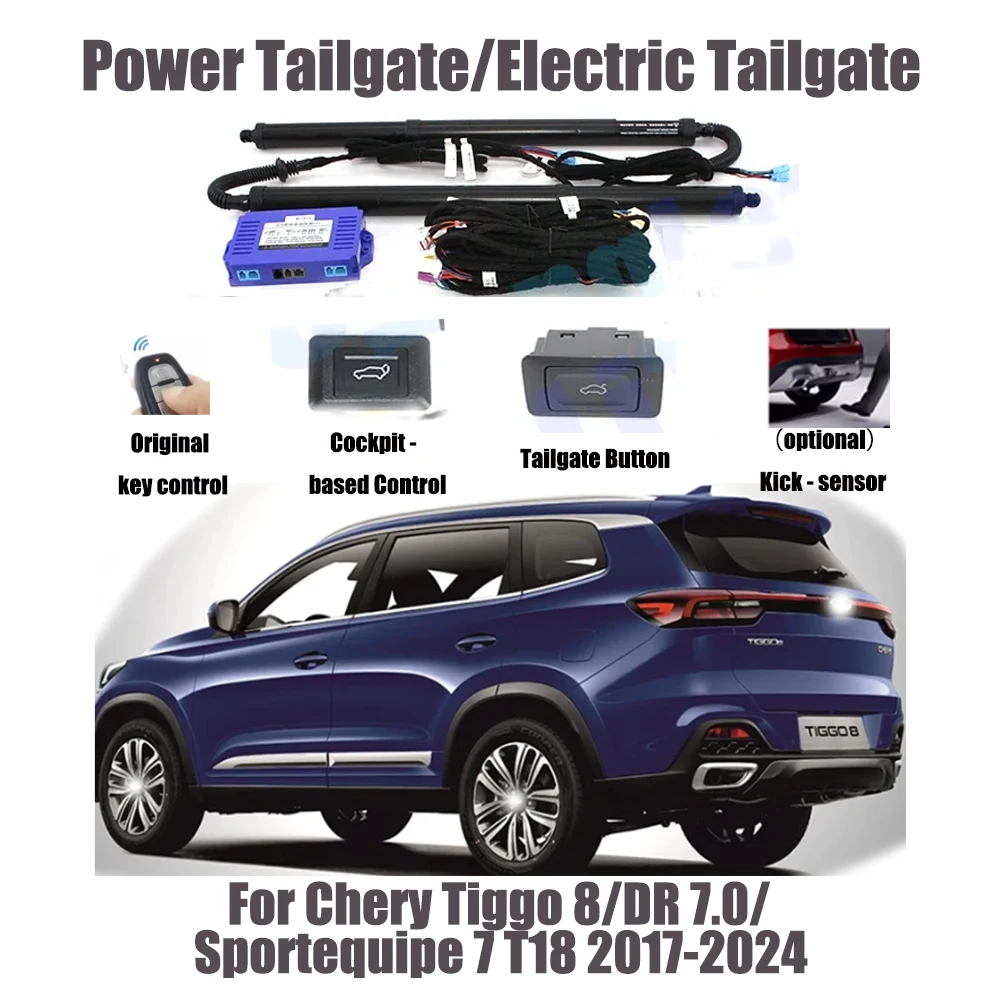 For Chery Tiggo 8/DR 7.0/Sportequipe 7 T18 2017-2024 Car Automatic Lifting kit Opening Trunk Intelligent Electric Lift Tailgate