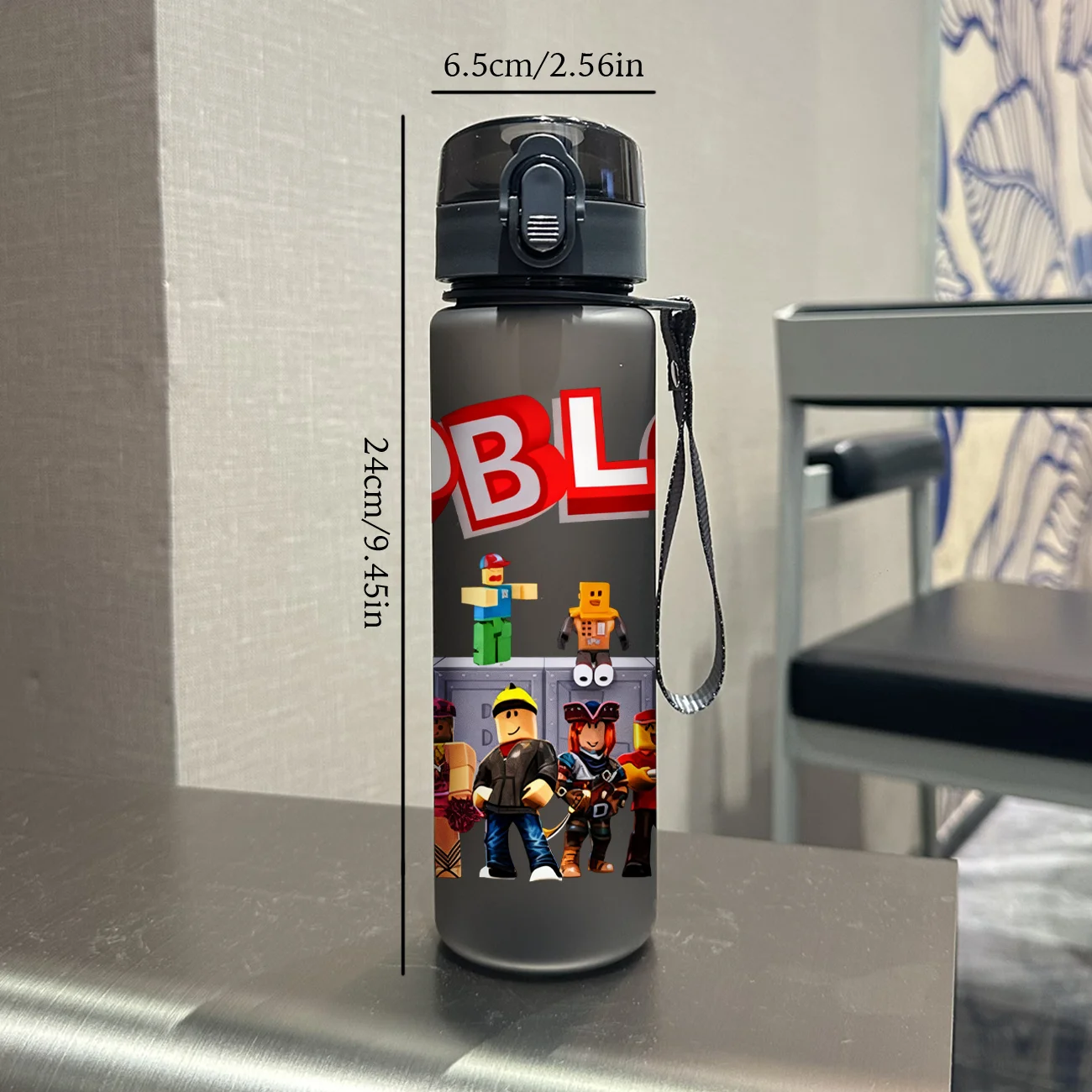 Gelas Air 560ML Cetak 3D dengan Pola Mainan Lego yang Menarik, Gelas Air Bergaya Berkapasitas Besar Anti Bocor dengan Lapisan Embun untuk Penggunaan Sehari-hari