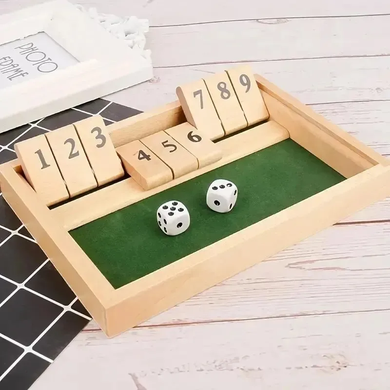 Juego de mesa de lujo de cuatro caras con 10 números, caja cerrada, dados, fiesta, Club, juegos para beber para adultos y familias