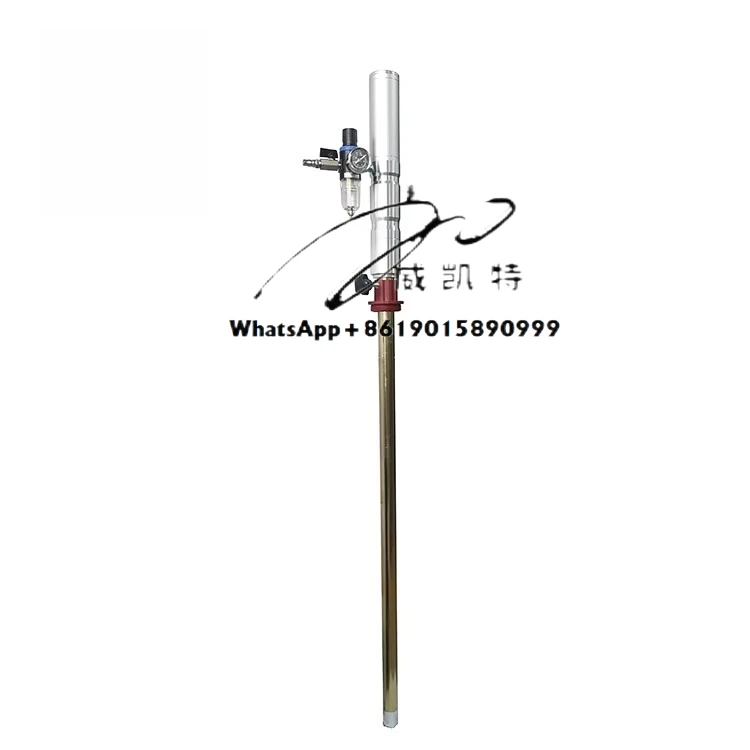 Air Operated Mobile Lubrication Drum Dispenser Pneumatic Oil Drum Pump With Counter Meter