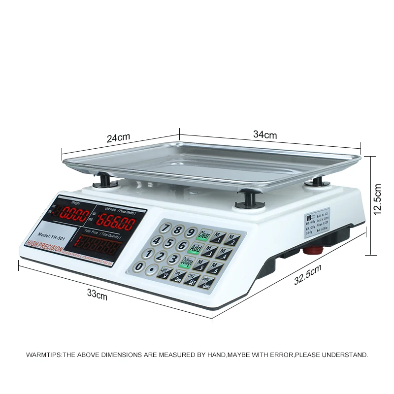 OEM Electronic Digital Weight Machine With kg lb Price Computing Scale 15kg/30kg/40kg/60kg