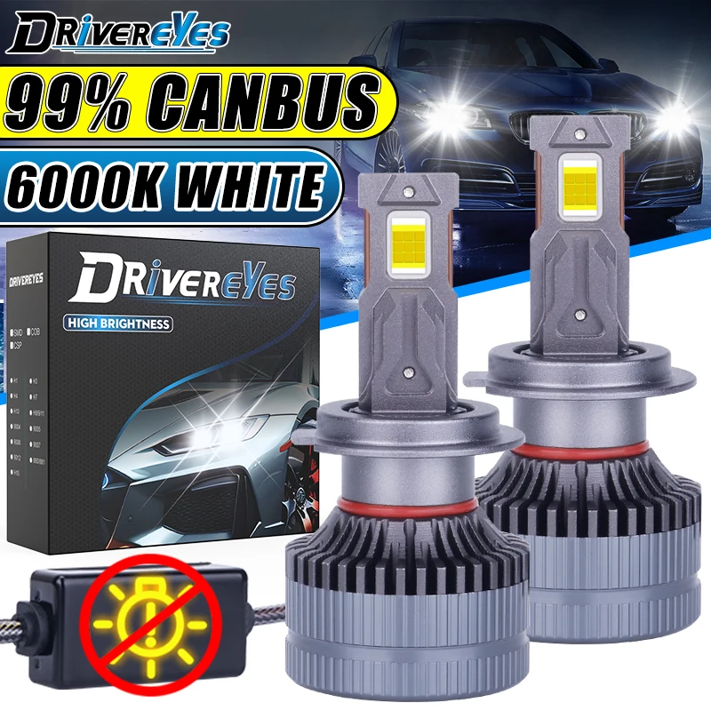 

Dembaliyes K5C 6000K H7 H4 H11 Светодиодная лампа 2 медной трубки K6C Светодиодная лампа для автомобиля H1 H8 HB3 9005 HB4 9006 9012 12 В Светодиодная лампа для фар