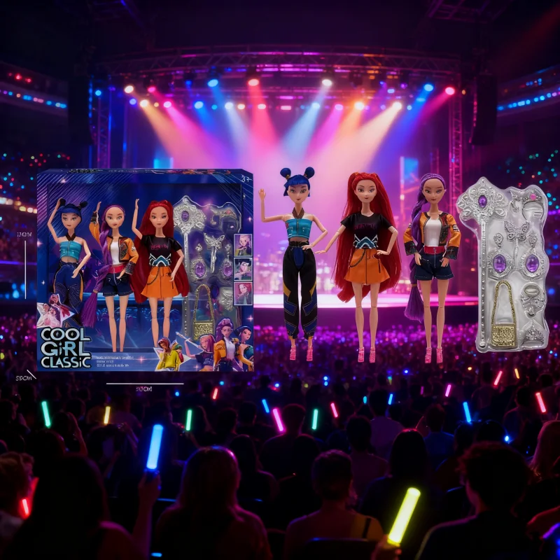 2025 Kpop شيطان الصيادين دمية فينيل رومي ميرا زوي عمل أرقام أنيمي جمع نموذج ديكور الحفلات لعبة أطفال بنات هدية الكريسماس #3