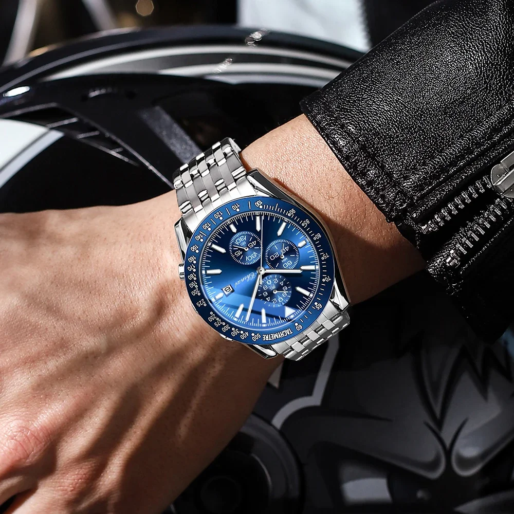 CHENXI أفضل العلامات التجارية الفاخرة للرجال كوارتز ساعة سلسلة مقاوم للماء الفولاذ المقاوم للصدأ ساعة اليد الأنيقة التصميم الكلاسيكي للسادة