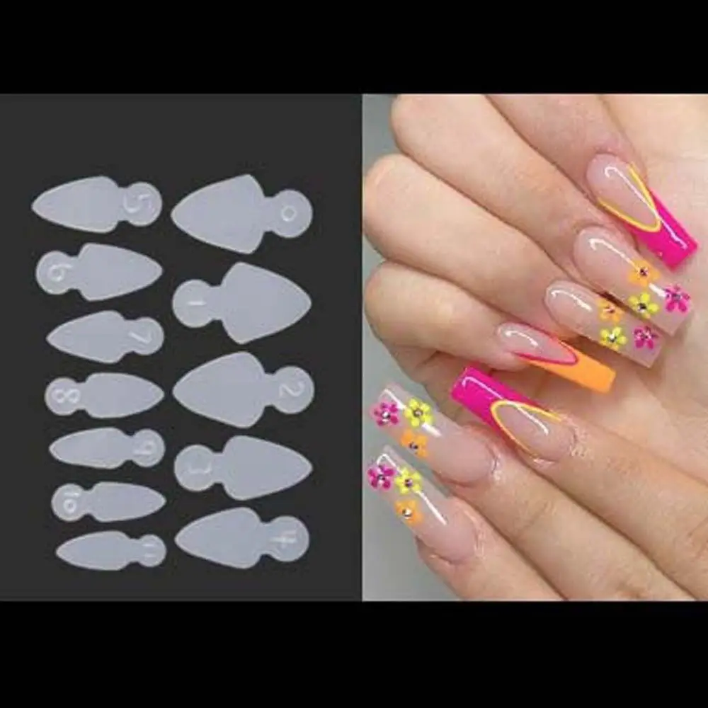 

Nail Decals Manicure Accessories Gel Nail Mold Silicone Mold Pad Nails Mold Sticker French Forma Dual Sticker