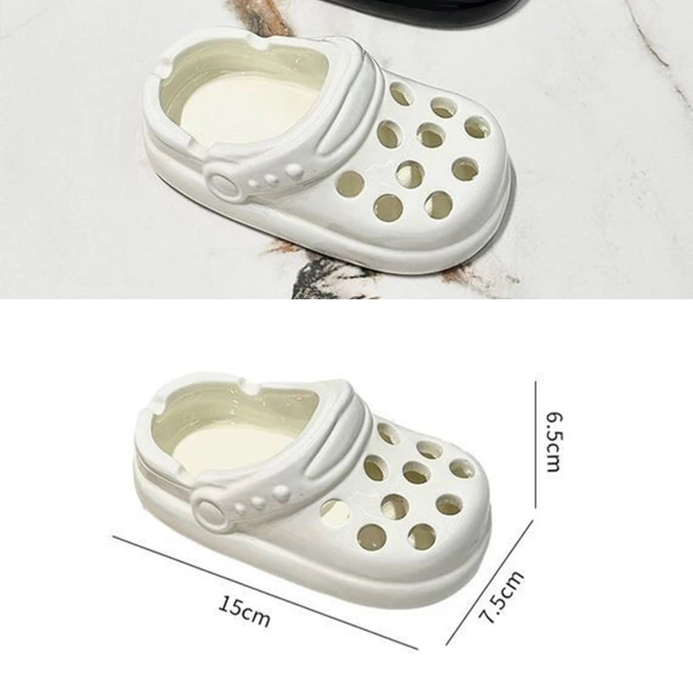 Ceramic Ashtray Anti-fly Ash Cute Crocs Ashtray Office Living Room Home Decoration Ornament Smoking Accessories Wholesale Retail