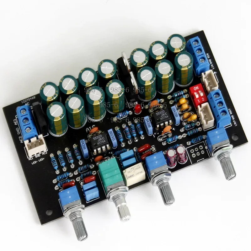 Audio Preamplifier Board, High Grade Tone Board with Dual Op Amps for Amplifier System