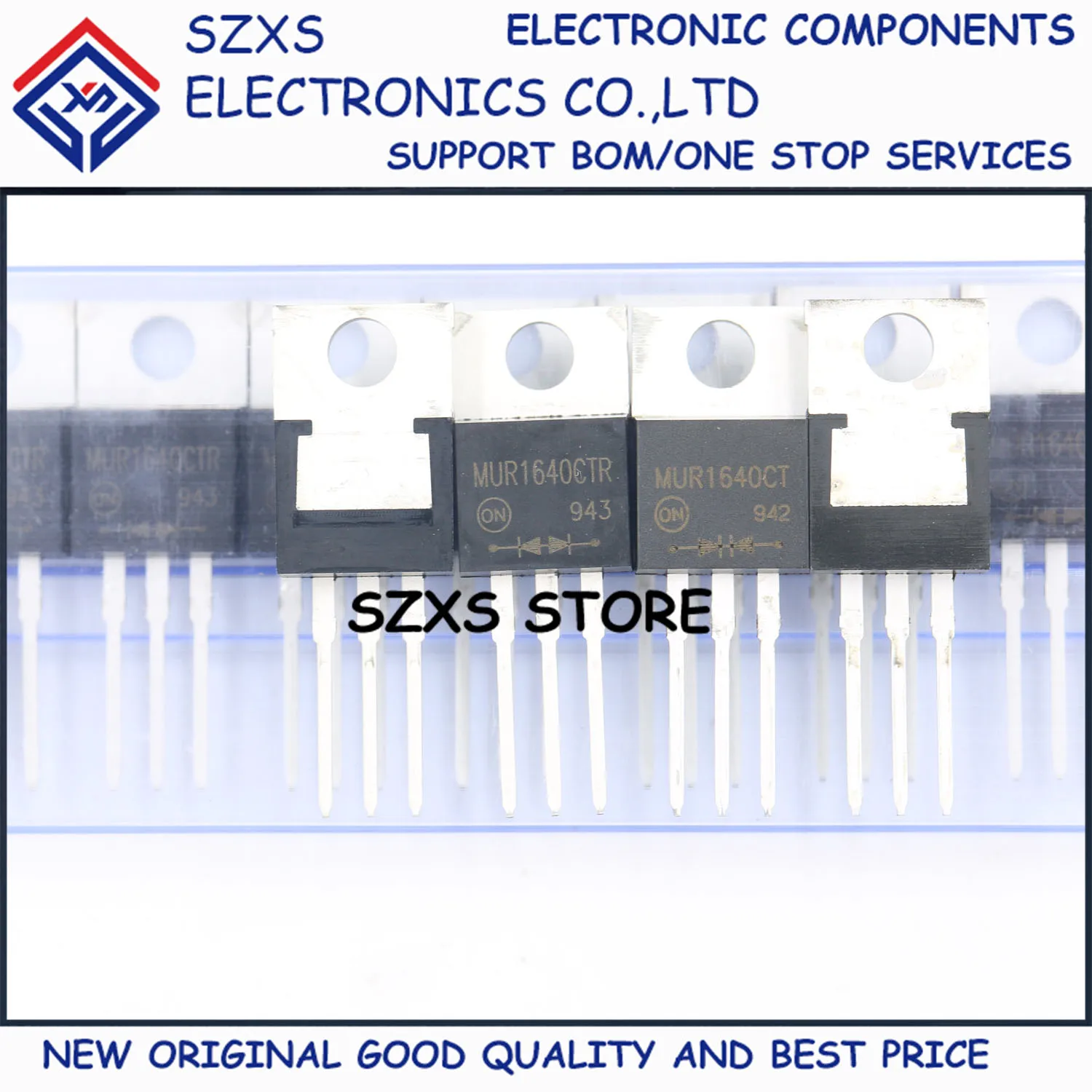 

New Original 10Pairs MUR1640CTR + MUR1640CT TO-220 Fast Recovery Diode In Stock Electronic Components Good Quality