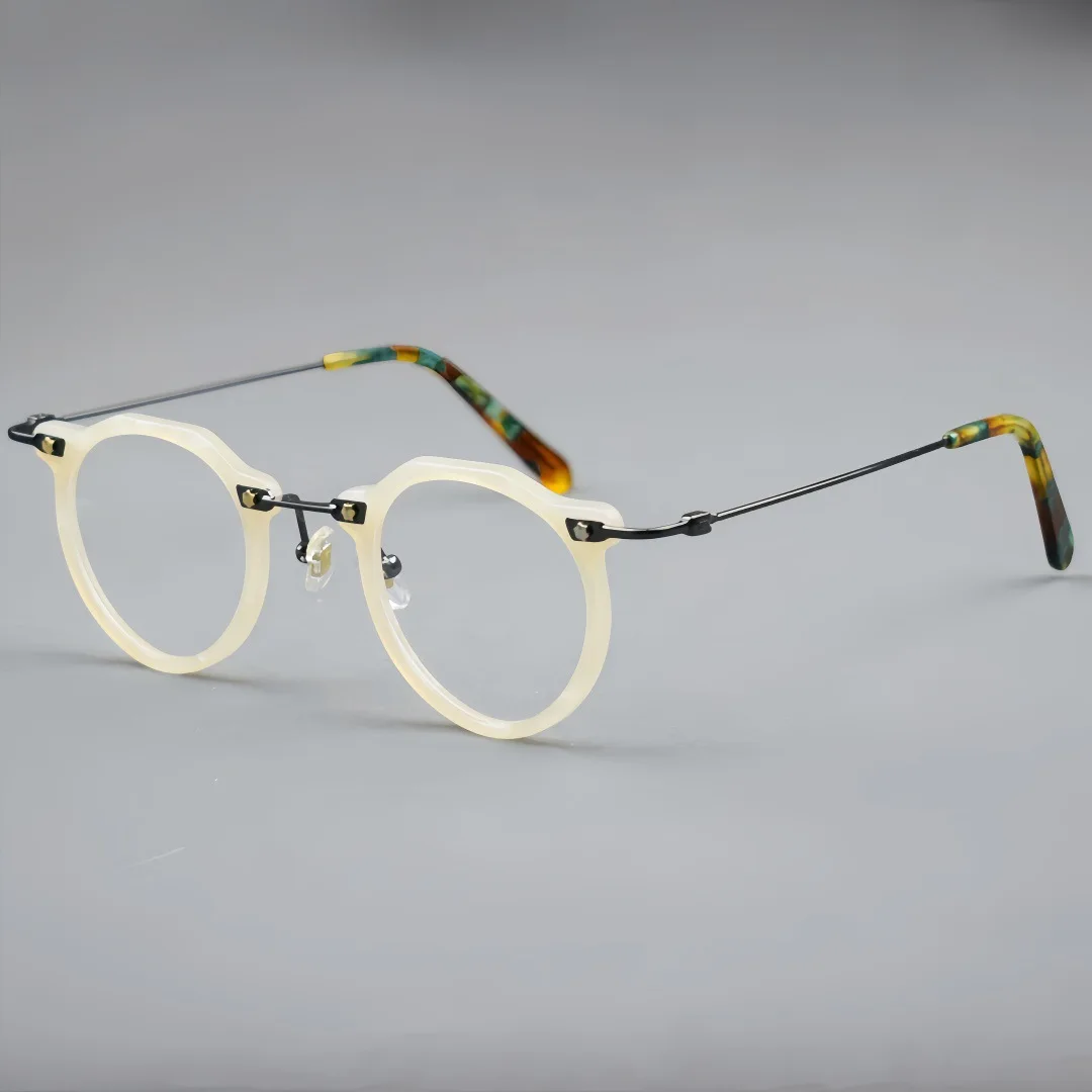 

Retro Japanese Style Small Black Frame Panel Glasses Unisex Vintage Optical Spectacles for Men And Women