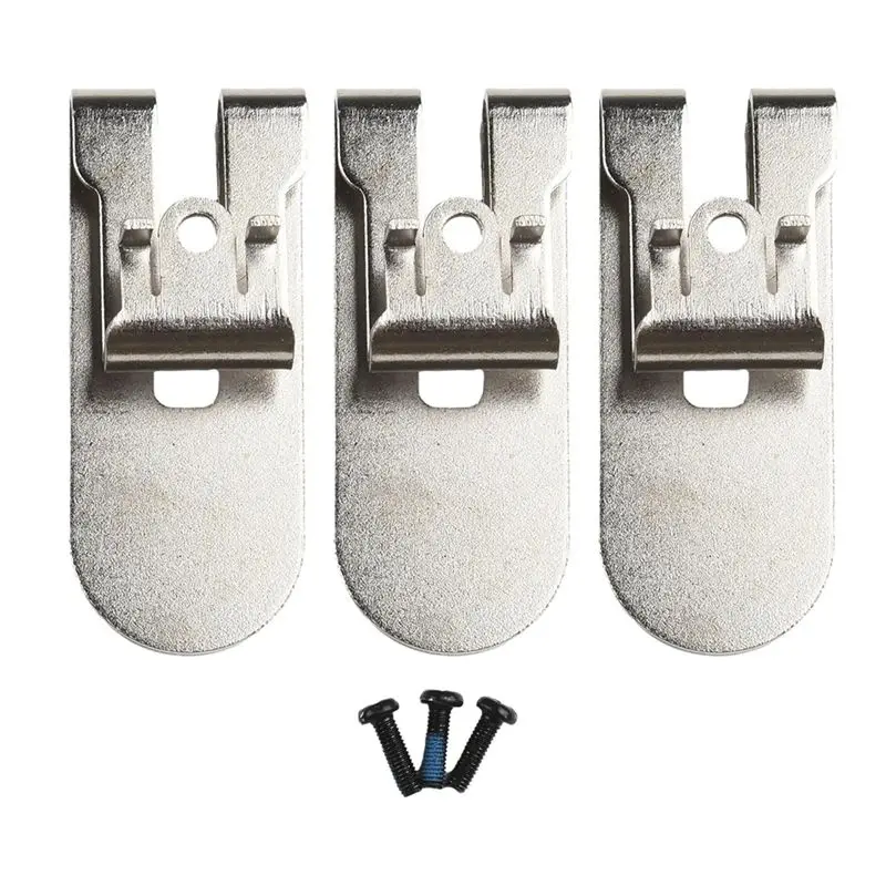 A84E-Complete Set Of 3 N435687 Belt Hook Clips With Mounting Screws For DCF620, DCF620B, DCF622 Drywall Drills